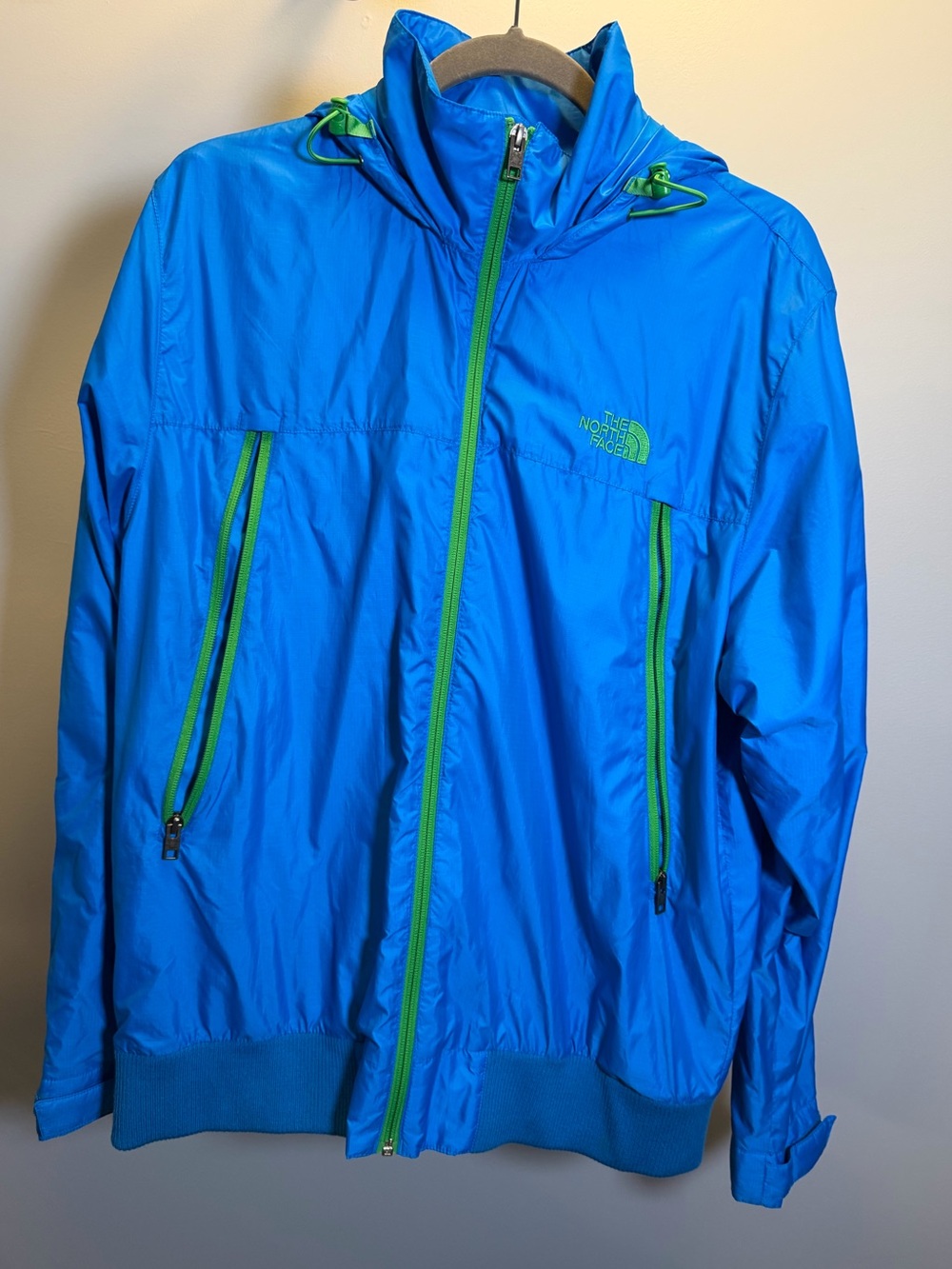 Vintage The North Face Men's - Blue Windbreaker Jacket
